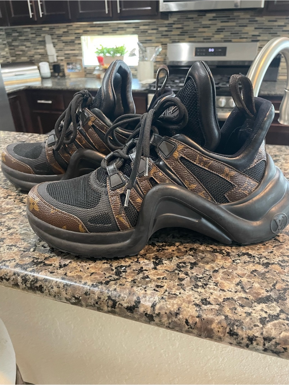 Louis Vuitton Black & Brown Archlight Runner Sneakers - Women’s